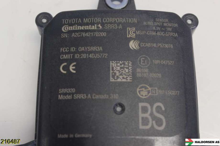 Sensor radar til Toyota Corolla 2019-->>  (TOYOTA|88162-02020|)