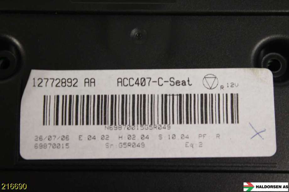 Varmeapparat betjening til Saab 9-3 2003-2007 (Type II, Fase 1)  (SAAB|12772892|)
