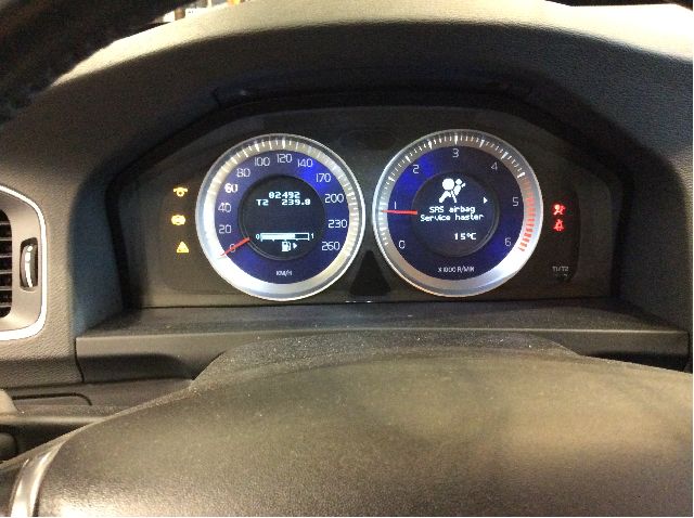 Instrumentpanel til Volvo V60, 2010-2013 (Type I, Fase 1)  (VOLVO|36002725)