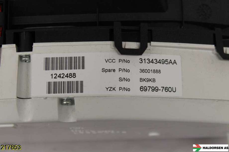 Instrumentpanel til Volvo V60 2010-2013 (Type I, Fase 1)  (VOLVO|36002725|)