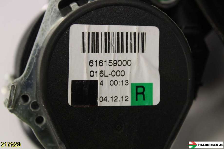 Sikkerhetsbelte bak høyre til Volvo V60 2010-2013 (Type I, Fase 1)  (VOLVO|39800488|)