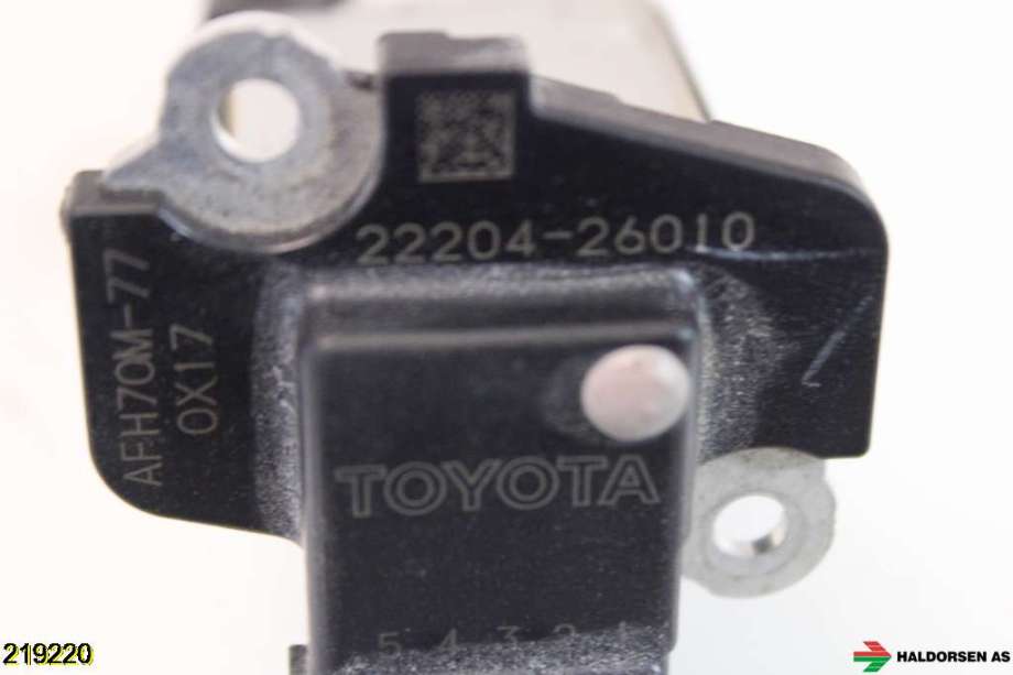 Luftmengde/luftmassemåler til Toyota RAV4 2009-2013 (Type III, Fase 2)  (TOYOTA|22204-26010|)