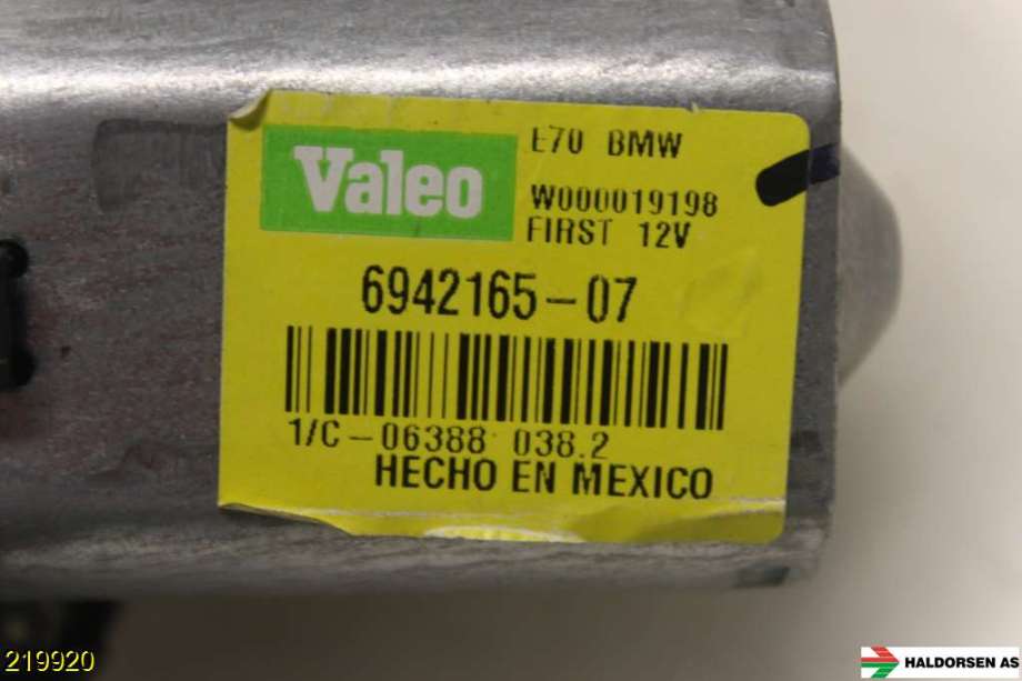 Viskermotor bakrute til BMW X5 2007-2013 (E70) (E70) (BMW|67 63 6 942 165|)