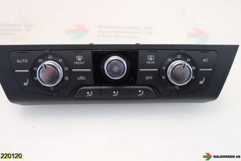 Varmeapparat betjening til Audi A6 2011-2014 (Type IV, Fase 1) (C7) (C7) (AUDI|4G0 820 043 AC|)