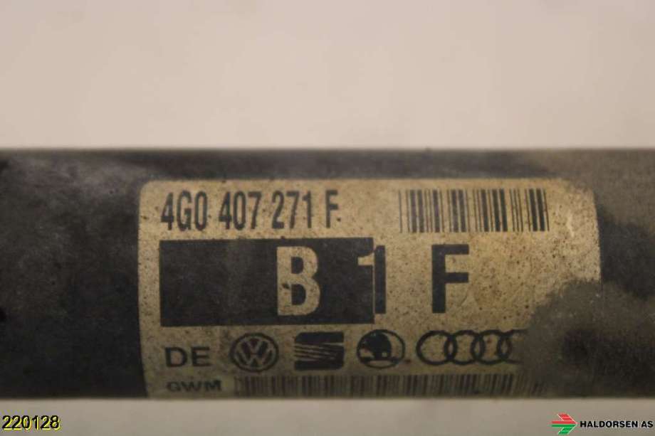 Drivaksel høyre foran til Audi A6 2011-2014 (Type IV, Fase 1) (C7) (C7) (AUDI|4G0 407 271 F|)