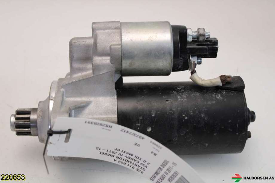 Starter diesel til VW Caddy 2010-2015 (Type III, Fase 2)  (VOLKSWAGEN|02E 911 024 A|)