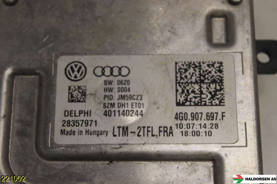 Styreenhet xenon/ballast til Škoda Superb 2008-2015 (Type II)  (SKODA|4G0 907 697 F|)