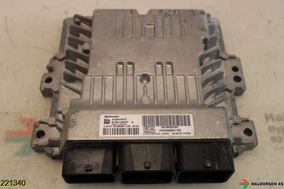 Styreenhet motor til Peugeot 508 2011-2014 (Type I, Fase 1) (PEUGEOT||S180123007 A)