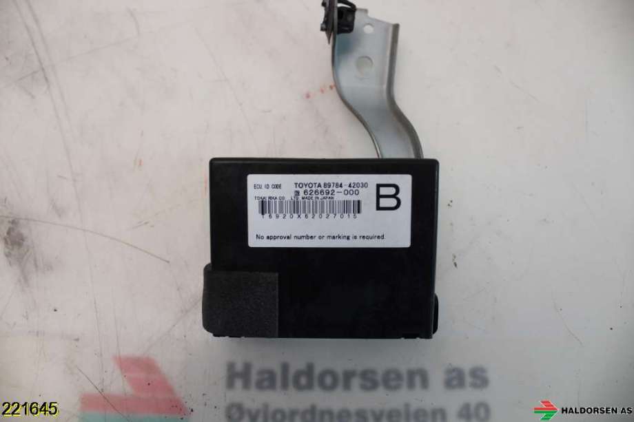 Styreenhet diverse til Toyota RAV4 2006-2009 (Type III, Fase 1)  (TOYOTA||89784-42030)