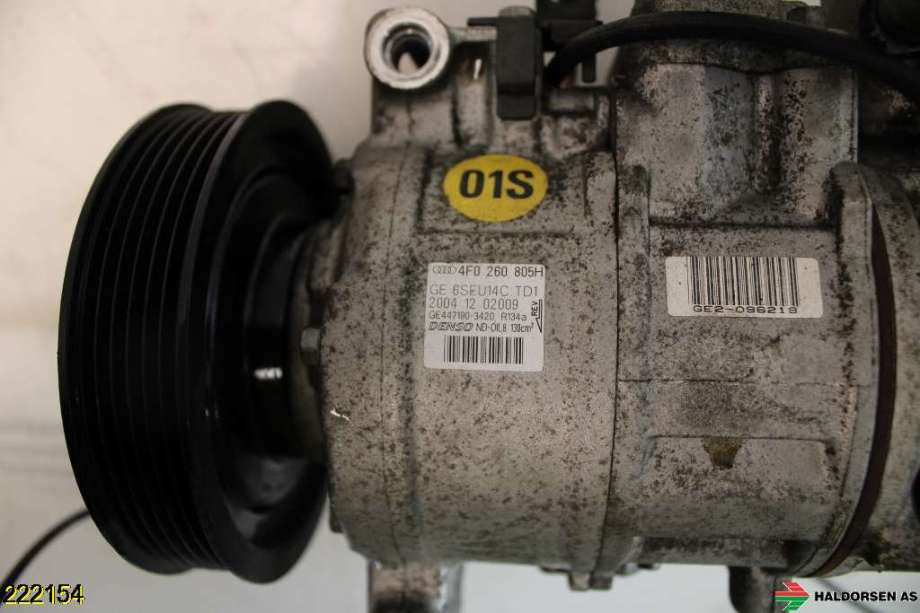 Aircondition kompressor til Audi A6 2005-2008 (Type III, Fase 1) (C6) (C6) (AUDI|4F0 260 805 AF|)