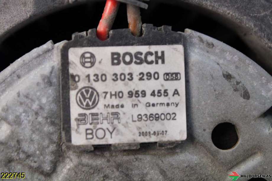 Kjølevifte til VW Transporter / Caravelle 2009-2015 (Fase 2) (T5) (T5) (VOLKSWAGEN|7H0 959 455 A||7H0 121 207)
