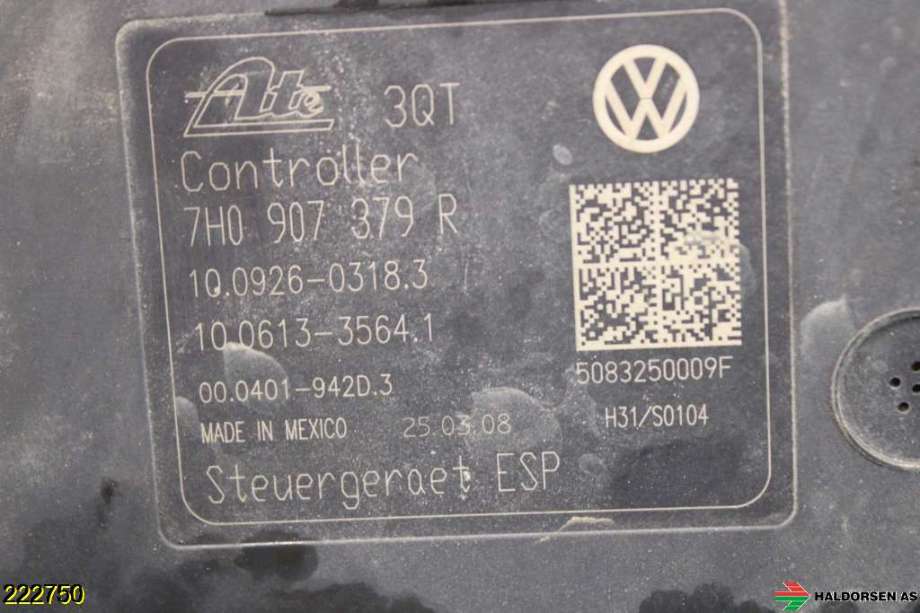 ABS sentral til VW Transporter / Caravelle 2009-2015 (Fase 2) (T5) (T5) (VOLKSWAGEN|7H0 614 517 B BEF|)