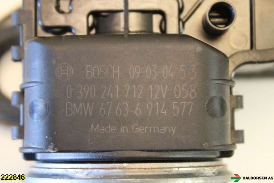 Viskermotor frontrute til BMW X3 2007-2010 (Fase 2) (E83) (E83) (BMW|61 61 7 051 669|KUN MOTOR|)