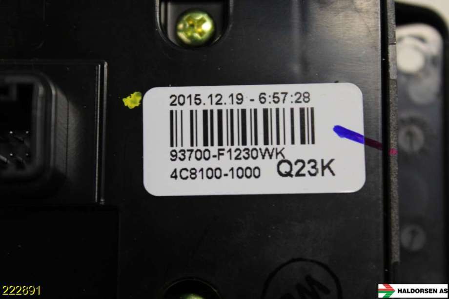 Bryter diverse til Kia Sportage 2016-2021 (Type IV)  (KIA|93700F 1230WK|)