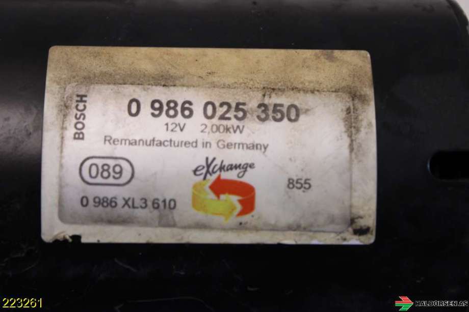 Starter diesel til VW Transporter / Caravelle 2009-2015 (Fase 2) (T5) (T5) (VOLKSWAGEN|02E 911 024 A|)