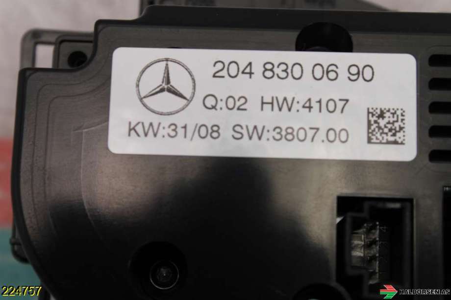 Varmeapparat betjening til Mercedes GLK 2008-2015 (X204) (X204) (MERCEDES|A 204 830 06 90|)