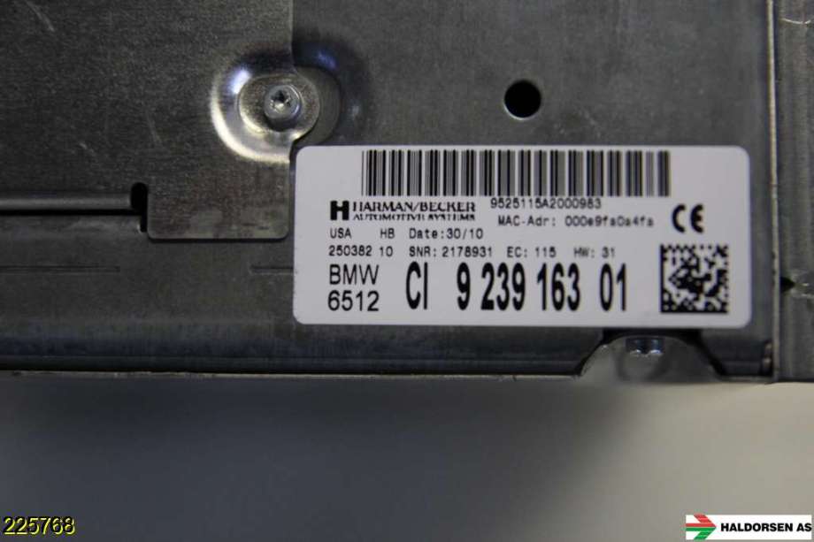 Bilstereo navigasjon til BMW X3 2010-2017 (F25) (F25) (BMW||65129239163)