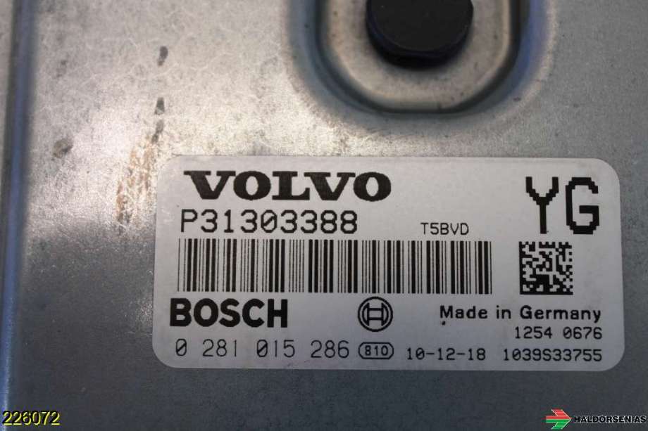 Styreenhet motor til Volvo XC60 2008-2013 (Type I, Fase 1)  (VOLVO|36001123||P31303388)