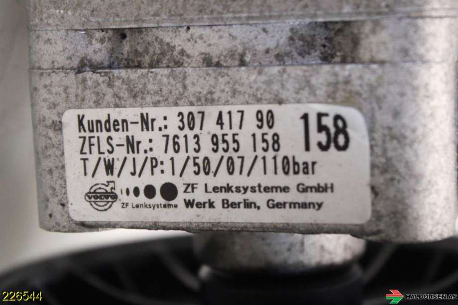 Servo pumpe mekanisk til Volvo S60 2005-2010 (Type I, Fase 2)  (VOLVO|36050561||307 417 90)