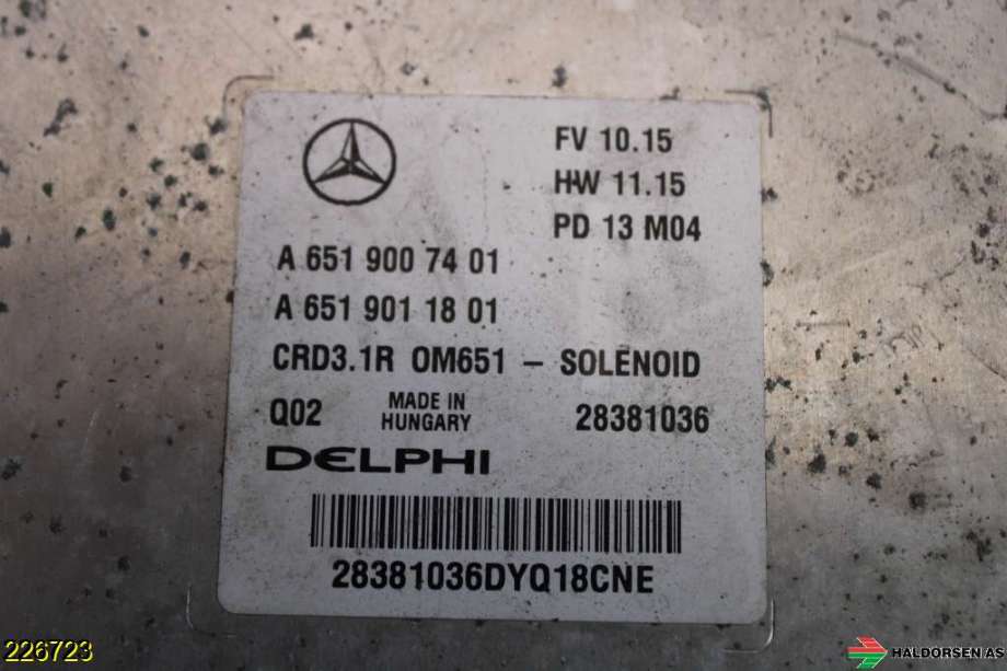 Styreenhet motor til Mercedes C-Klasse 2011-2014 (Fase 2) (W204) (W204) (MERCEDES|A 651 900 74 01||A 651 901 18 01)
