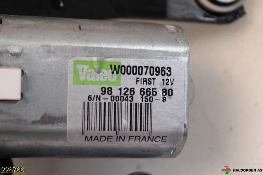 Viskermotor bakrute til Peugeot Expert 2016-->> (Type III)  (PEUGEOT|98 126 665 80|)