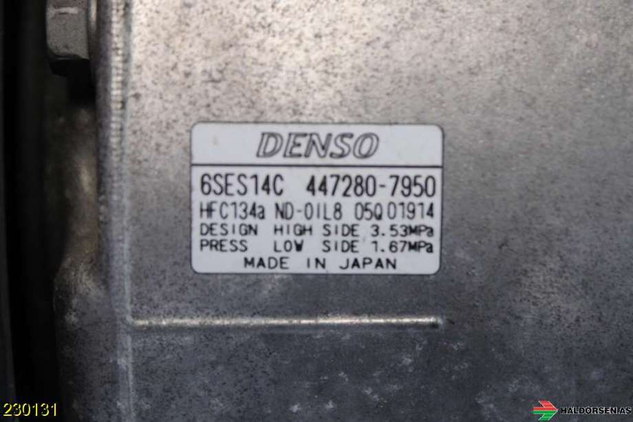 Aircondition kompressor til Toyota RAV4 2013-2015 (Type IV, Fase 1)  (TOYOTA|8831042370||44728-07950)