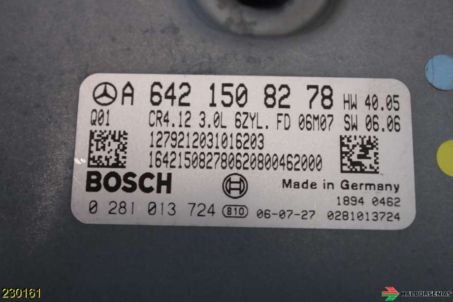 Styreenhet motor til Mercedes E-Klasse 2006-2009 (Fase 2) (W211) (W211) (MERCEDES|A 646 153 46 91|A 642 150 76 41|A 642 150 82 78)