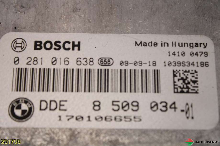 Styreenhet motor til BMW 5-Serie 2003-2010 (E60/E61) (E60/E61) (BMW|13618509034||0 281 016 638)