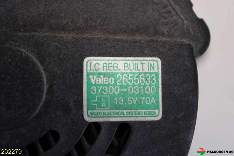 Dynamo til Hyundai i20 2009-2014 (Type I)  (HYUNDAI|37300 03100|)