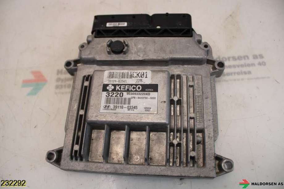 Styreenhet motor til Hyundai i20 2009-2014 (Type I)  (HYUNDAI|39110 03345|)