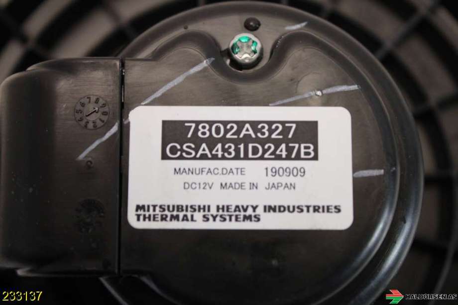 Varmeapparat motor til Mitsubishi Outlander 2015-->> (Type III, Fase 2)  (MITSUBISHI|7802A327|)