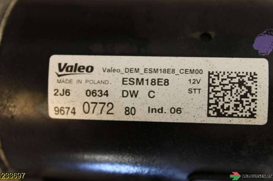 Starter til Peugeot 2008 2013-2019 (Type I)  (PEUGEOT|96 740 772 80|)