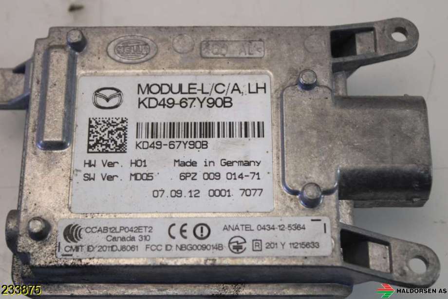 Sensor radar til Mazda CX-5 2012-2017 (Type I)  (MAZDA|)