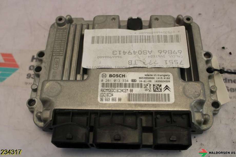 Styreenhet motor til Peugeot 3008 2009-2016 (Type I) (PEUGEOT|)