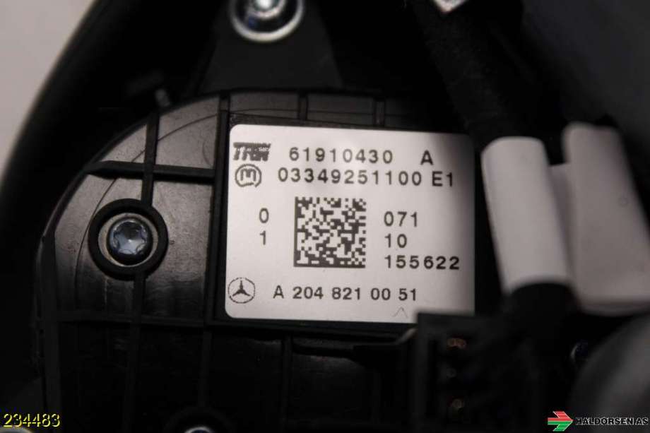 Airbag rattpute til Mercedes E-Klasse 2009-2013 (Fase 1) (W212) (W212) (MERCEDES|A 212 860 01 02|)