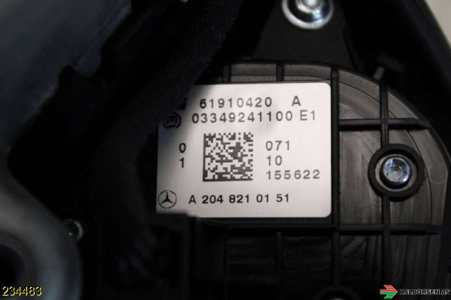 Airbag rattpute til Mercedes E-Klasse 2009-2013 (Fase 1) (W212) (W212) (MERCEDES|A 212 860 01 02|)