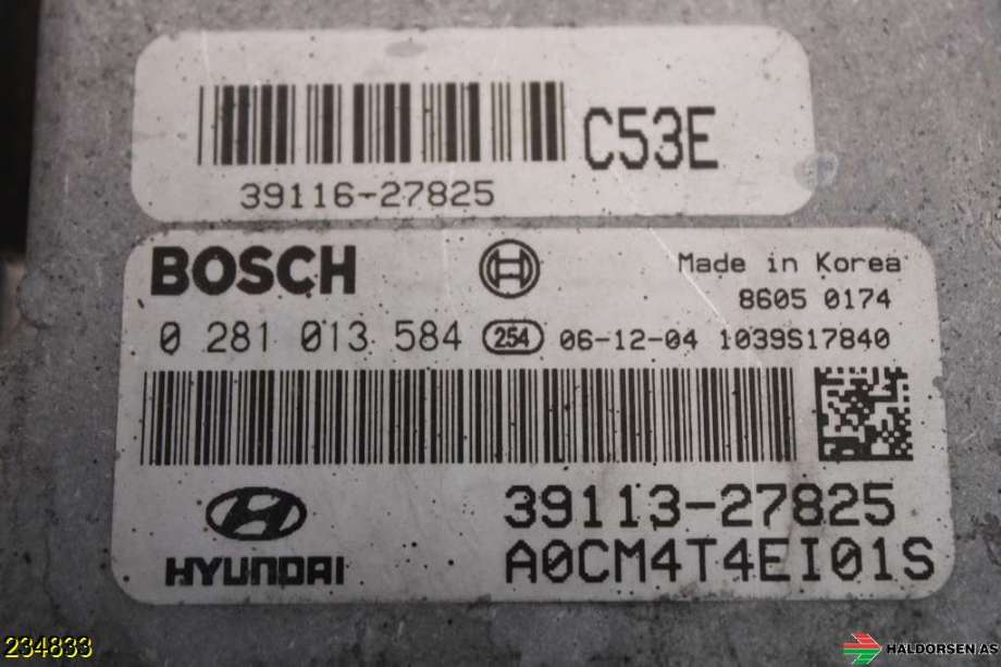 Styreenhet motor til Hyundai Santa Fe 2006-2009 (Type II, Fase 1)  (HYUNDAI|39113 27825|)