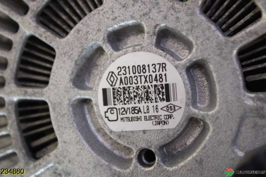 Dynamo til Renault Master 2014-->> (Type III, Fase 2)  (RENAULT|23 10 081 37R|)