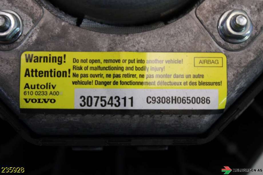 Airbag rattpute til Volvo XC70 2005-2007 (Type I, Fase 2) (VOLVO|32332161|)