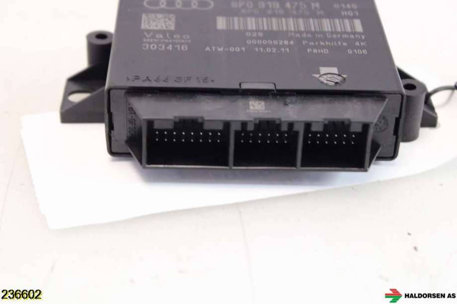 Styreenhet parkering til Audi A3 2009-2012 (Type II, Fase 2)  (AUDI|8P0 919 475 M|)