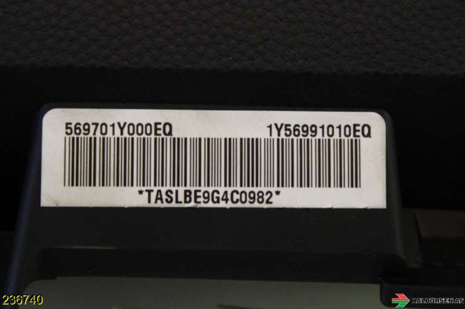 Airbag kne til Kia Picanto 2011-2017 (Type II)  (KIA|56970 1Y000E|)
