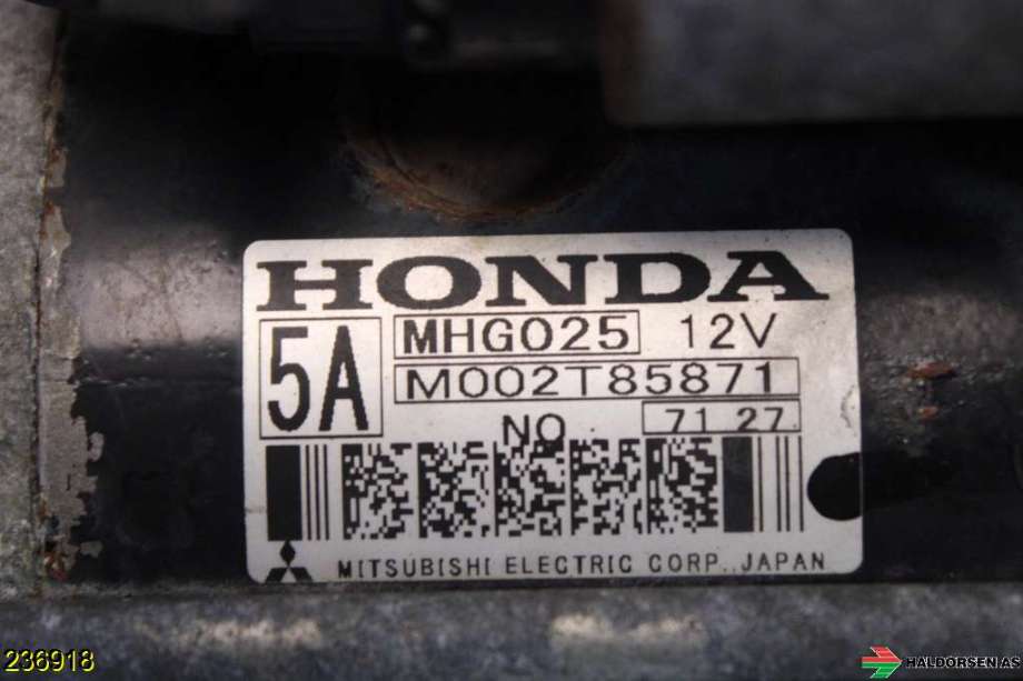 Starter diesel til Honda CR-V 2007-2012 (Type III)  (HONDA|31200RSRE01|)