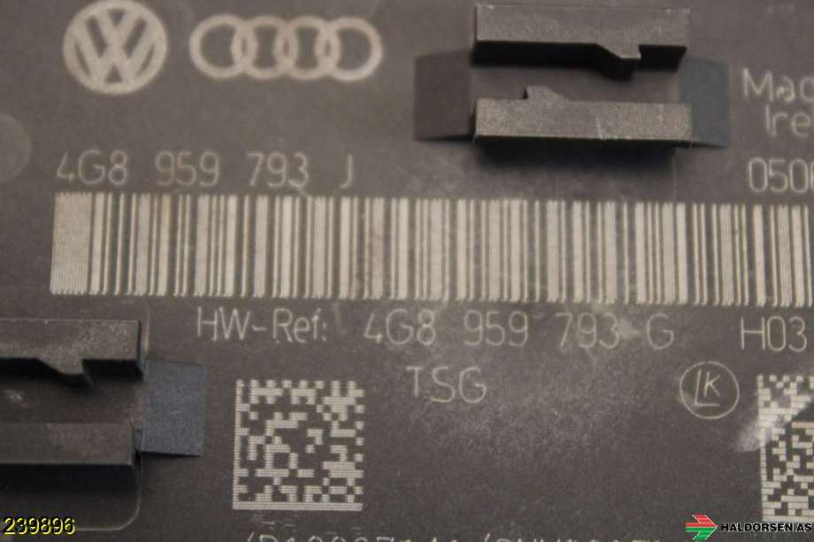 Styreenhet dør venstre foran til Audi A6 2011-2014 (Type IV, Fase 1) (C7) (C7) (AUDI|4G8 959 793 H||4G8 959 793 J)