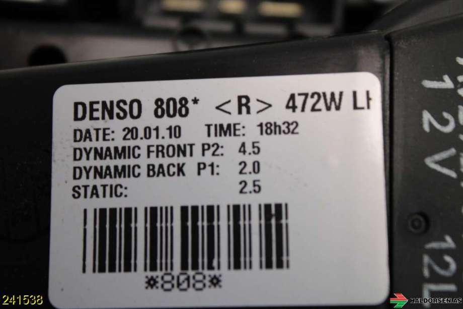 Aircondition diverse til Toyota Auris 2010-2012 (Type I, Fase 2)  (TOYOTA|8710305060|)