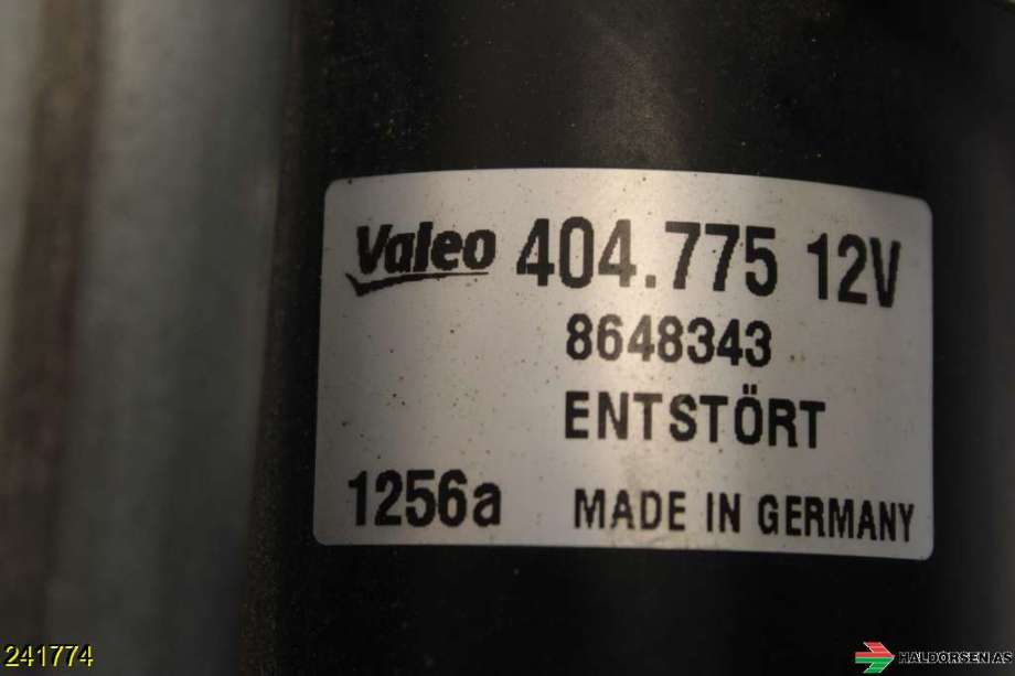 Viskermotor frontrute til Volvo XC70 2005-2007 (Type I, Fase 2)  (VOLVO|8648343|)