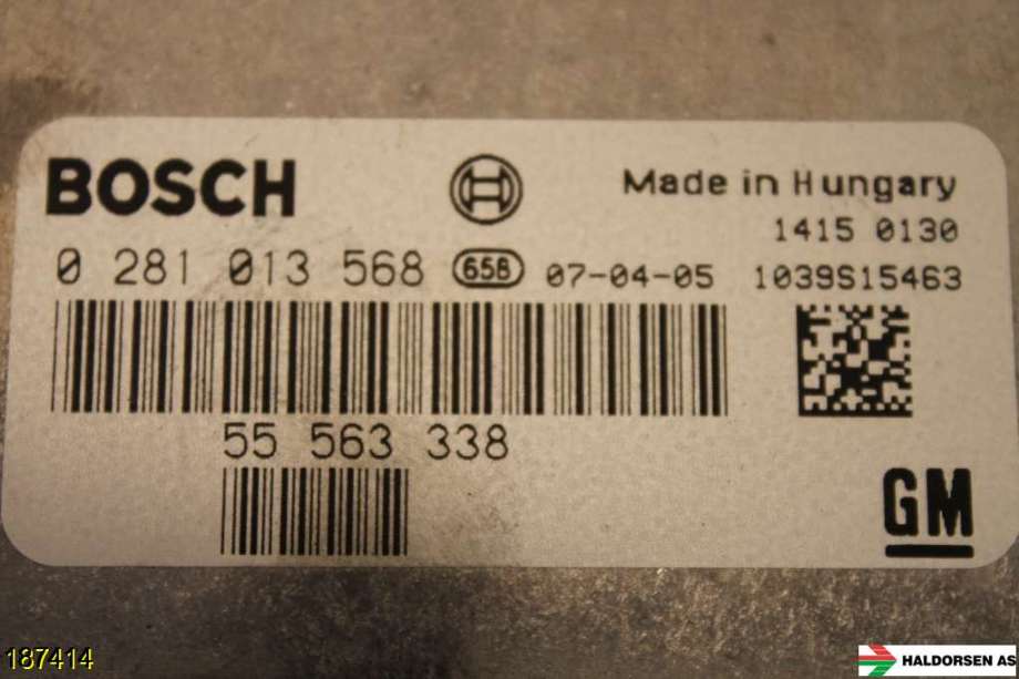 Styreenhet motor til Saab 9-5 2006-2010 (Type I, Fase 3)  (SAAB||0 281 013 568)
