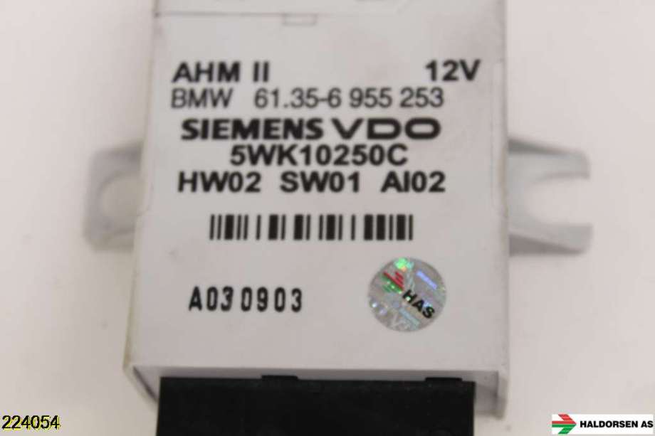 Styreenhet hengerfeste til BMW X3, 2007-2010 (Fase 2) (E83) (E83) (BMW|61 35 6 955 253)