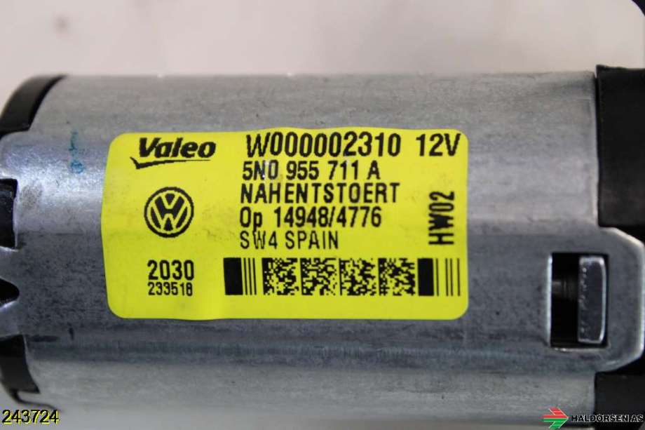 Viskermotor bakrute til VW Tiguan 2007-2011 (Type I, Fase 1)  (VOLKSWAGEN|5N0 955 711 A|)