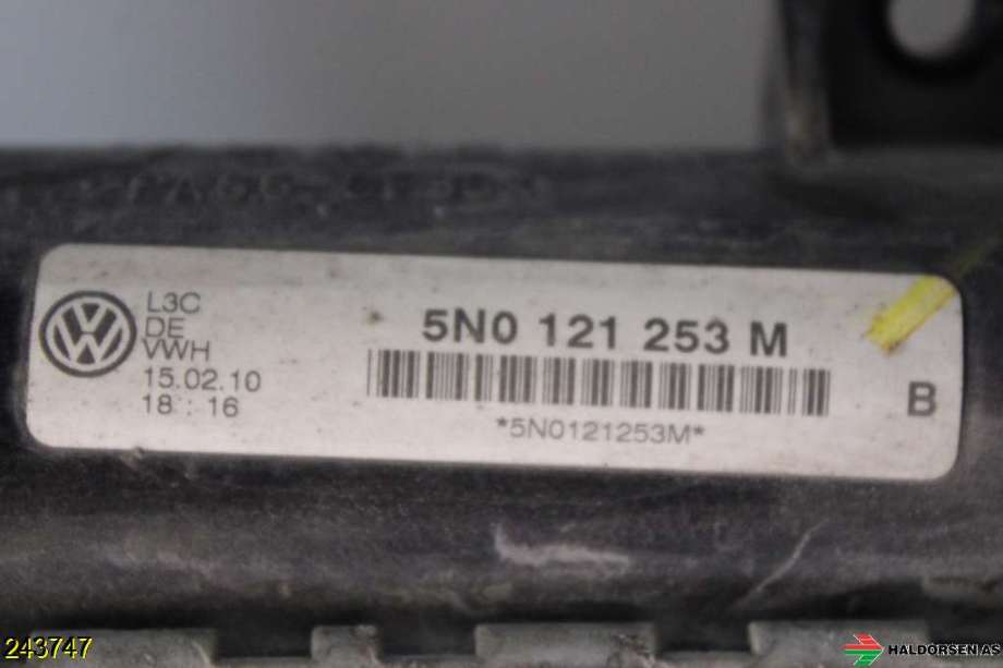 Radiator (manuell gir) til VW Tiguan 2007-2011 (Type I, Fase 1)  (VOLKSWAGEN|5N0 121 253 L|)