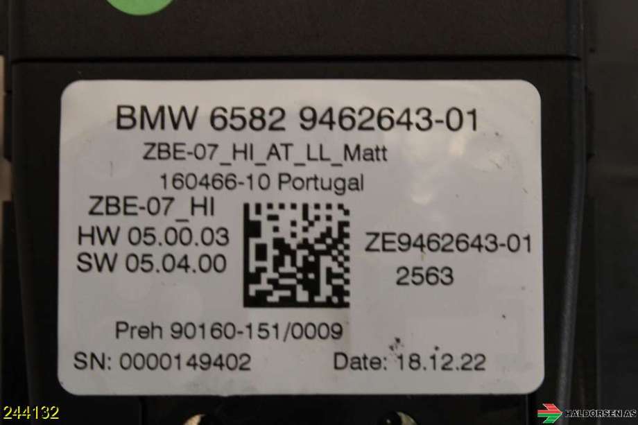 Diverse deler til BMW 3-Serie 2018-->> (G20) (G20) (BMW|65 82 5 A37 1B2|)